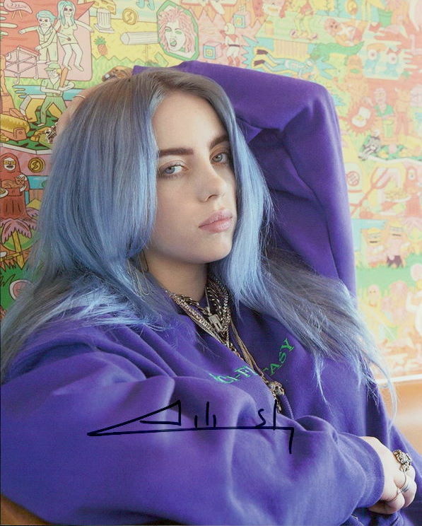 Billie Eilish signed 8x10 Photo Poster painting In-person