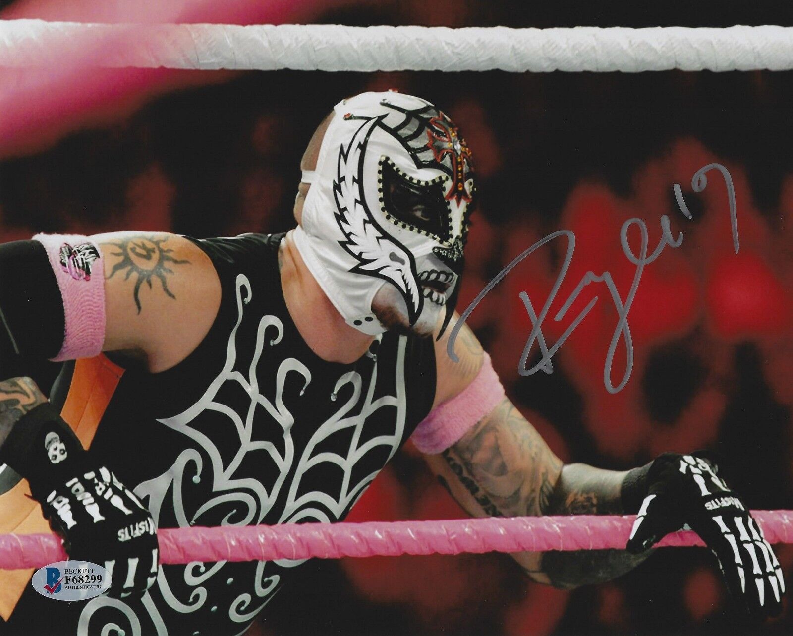 Rey Mysterio Signed 8x10 Photo Poster painting BAS Beckett COA WWE Wrestling Picture Autograph 5