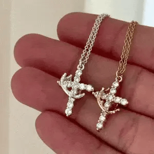Crown Cross Necklace