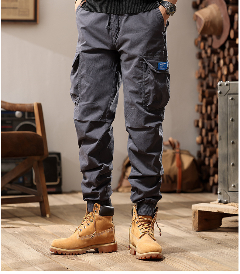 2025 Autumn New Youth Fashion Trend Versatile Workwear Pants Men's Comfortable Loose Fitting Workwear Pants Casual Pants | Wlmerlist
