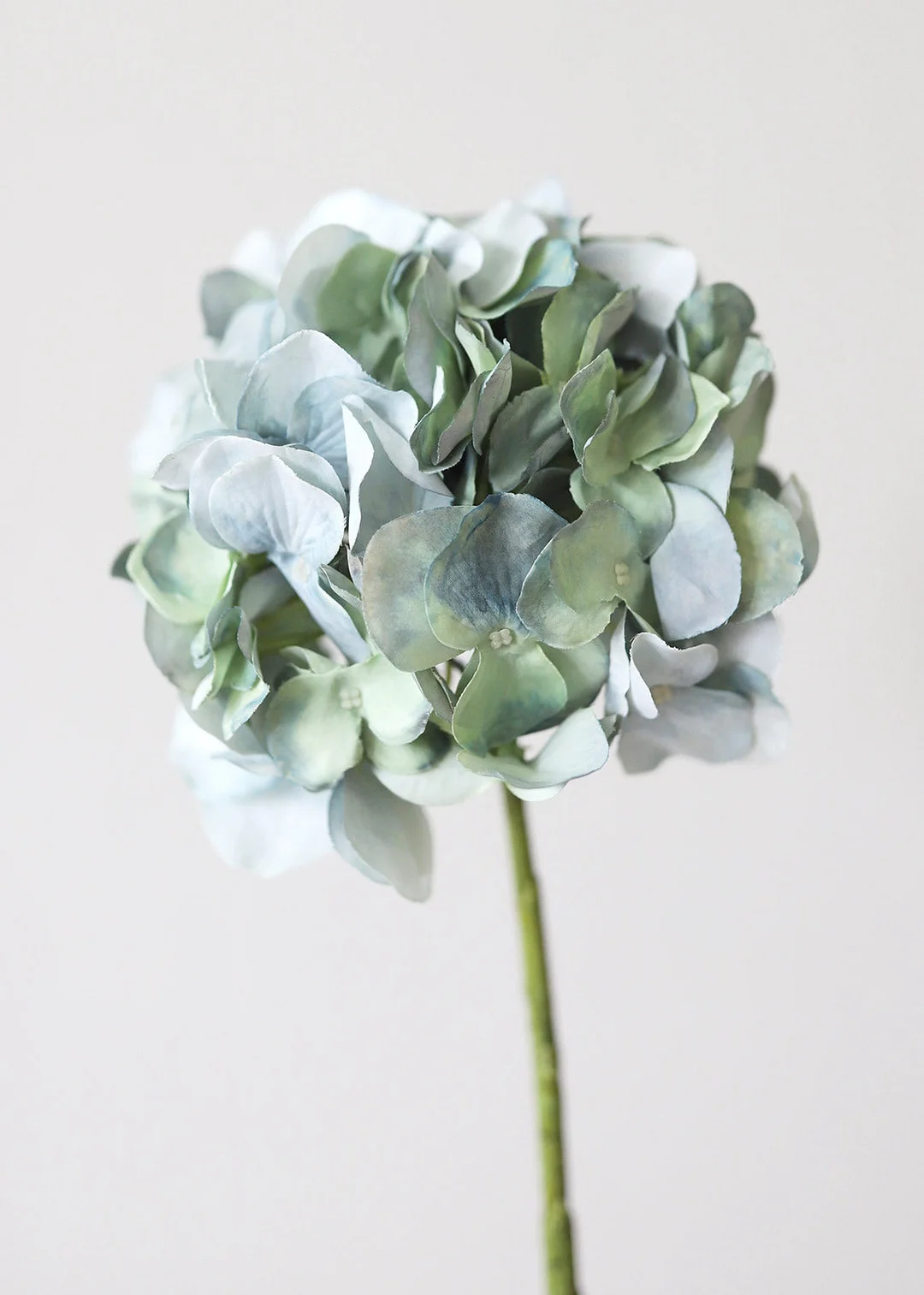 Fake Hydrangea Flower in Aqua - 21"