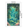 Moonlight Over Lotus Pond-14CT Stamped Cross Stitch 40*70cm/15.75*27.56in(Big Size) tapestrymarket
