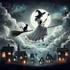 (Multi-Style) Halloween Witch Ghost-11CT Stamped Cross Stitch 45*45/50*50cm