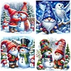4Pcs/set Diamond Painting-DIY Full Round Drill Winter Goblin(40*40 CM)