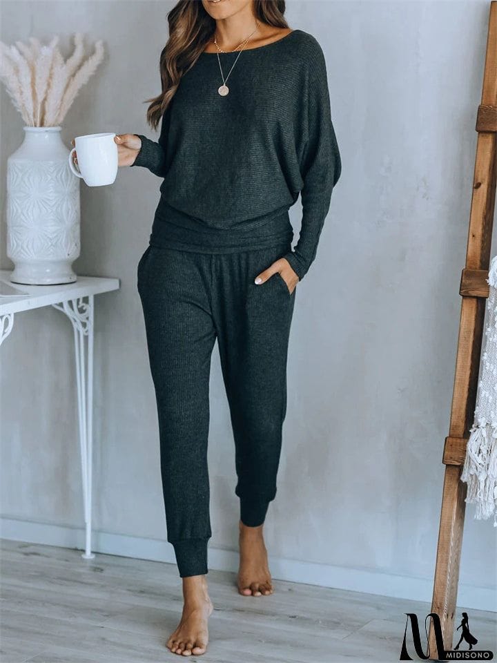 MidiSono - Women's Leisure Comfort Home Wear Outfits