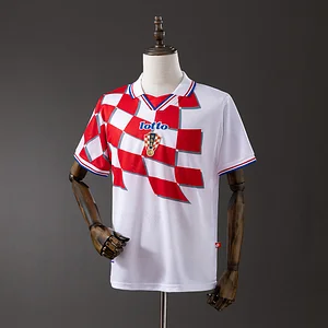 1998 Retro Croatia National Team Home Football Shirt 1:1 Thai Quality