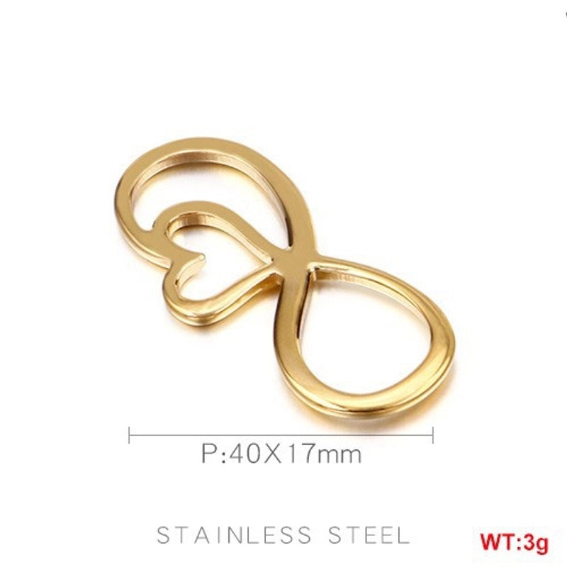 1 Piece Stainless Steel 18K Gold Plated Solid Color