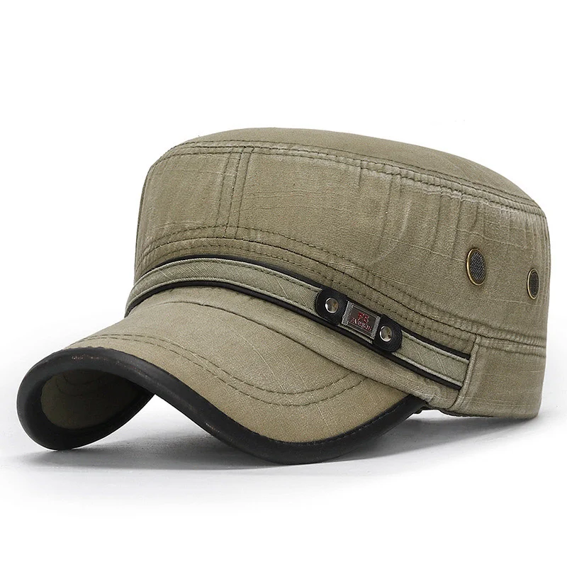 Unisex Vintage Faded Washed Flat Cap