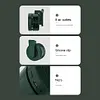 [US Local Warehouse] Bladeless Hanging Fan 3 Speeds Portable Cooling Fan for Outdoor Sports (Green)