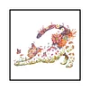 11CT Counted/Stamped Flower Cat - Cross Stitch 46x46cm