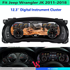 Ugode 12.3inch Digital Tacho Kombiinstrument Für Jeep Wrangler 2011-2017