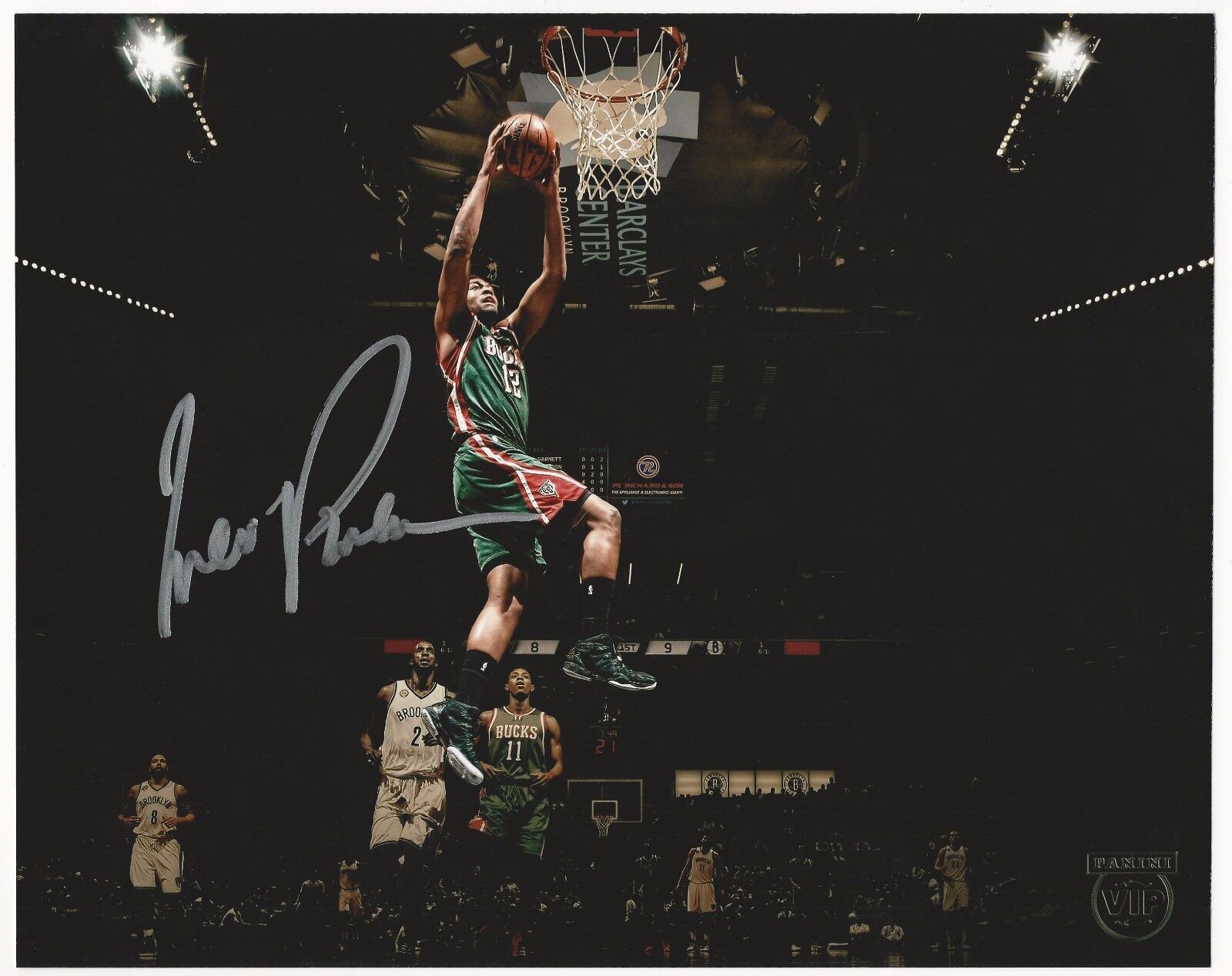 Jabari Parker 2015 Panini National VIP Party Autograph 8x10 Photo Poster painting Auto Bucks