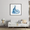 Blue And White Porcelain-Princess-11CT Stamped Cross Stitch 40*40cm/15.75*15.75in