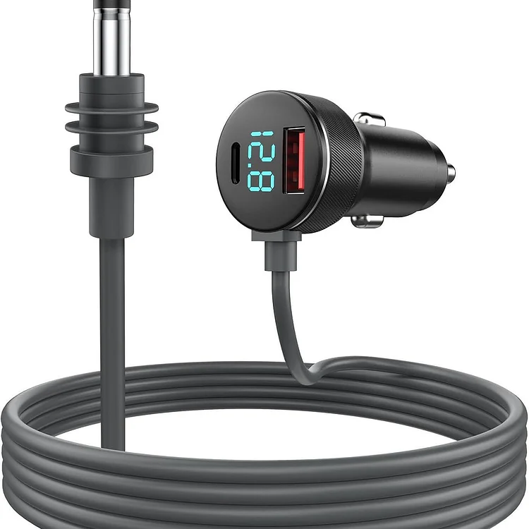 Teslasy Starlink Mini Car Charger with Digital Display | 100W Type-C Power Cord