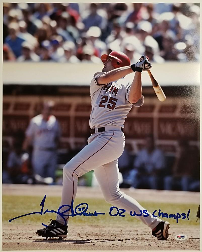 TROY GLAUS Signed 16x20 + 02 WS Champs!