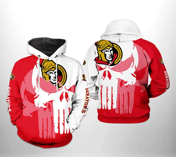Ottawa Senators
3D Printed Hooded Pocket Pullover Hoodie