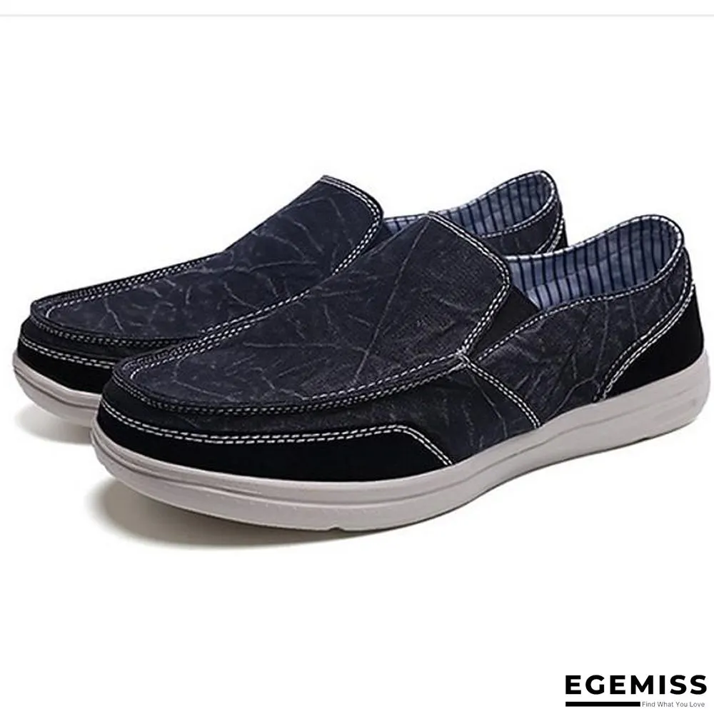 Men's Summer Daily Sneakers Mesh Black / Dark Blue / Gray | EGEMISS