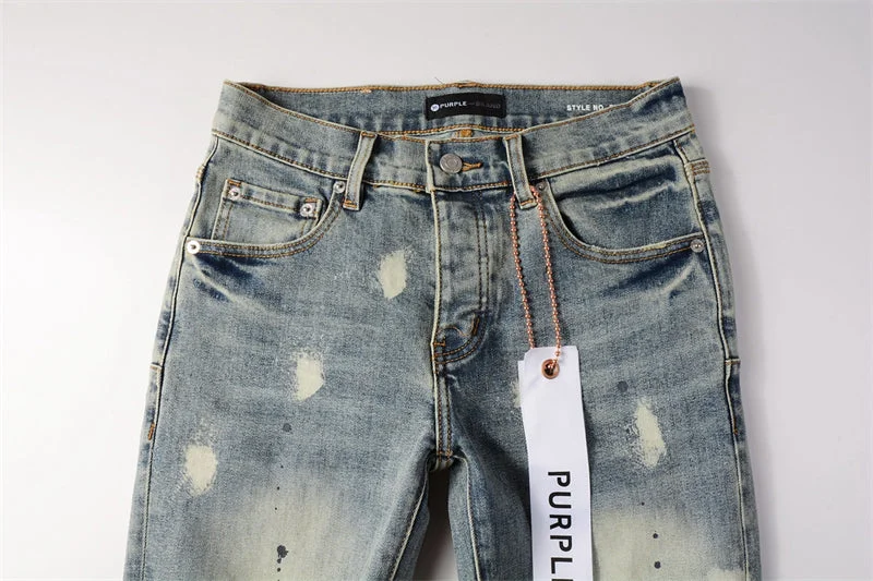 Purple Fashion Jeans 9092