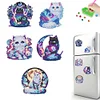 5Pcs Acrylic Cat Diamond Painting Fridge Magnet