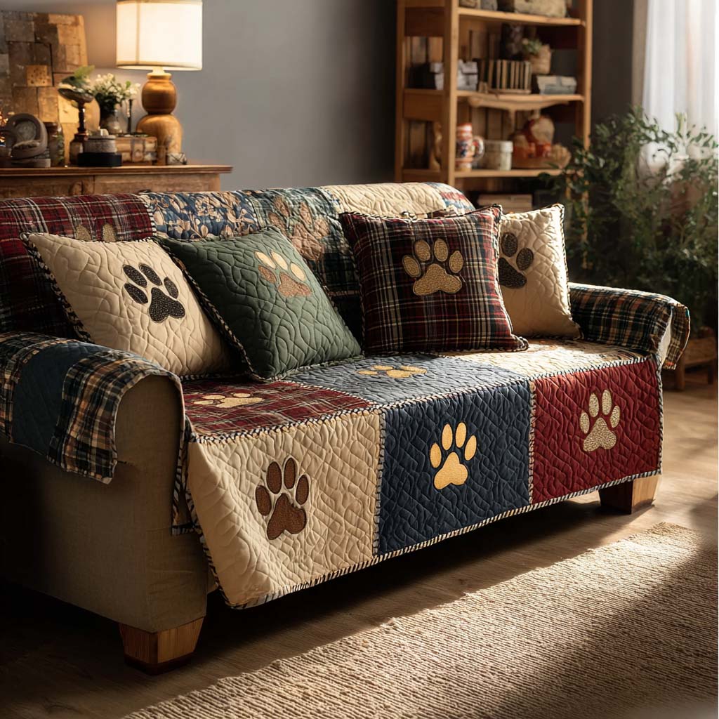 Tiny Prints Quilted Sofa Cover NCU0NT11200 everthome