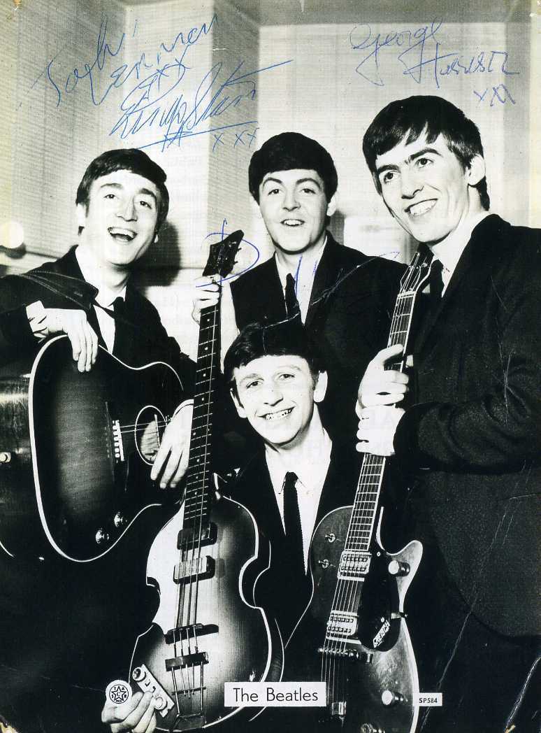 THE BEATLES - Signed Photo Poster paintinggraph - Pop / Rock Star Band / Musicians - preprint