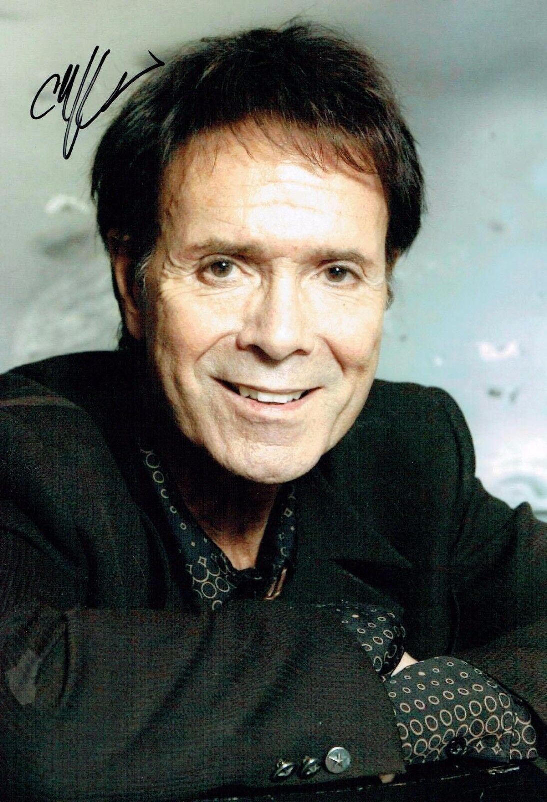 Cliff RICHARD SIGNED Autograph 12x8 Photo Poster painting 2 Music LEGEND AFTAL COA Shadows