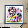 Colorful Unicorn-14CT Counted Cross Stitch 40*40cm/15.75*15.75in