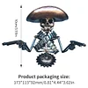 Skull Figurine Creative Car Hood Ornament Car Exterior Decoration (Cowboy Skull)