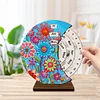 (US Local)Wooden Special Shaped DIY Diamond Painting Moon Perpetual Calendar Decor Kits