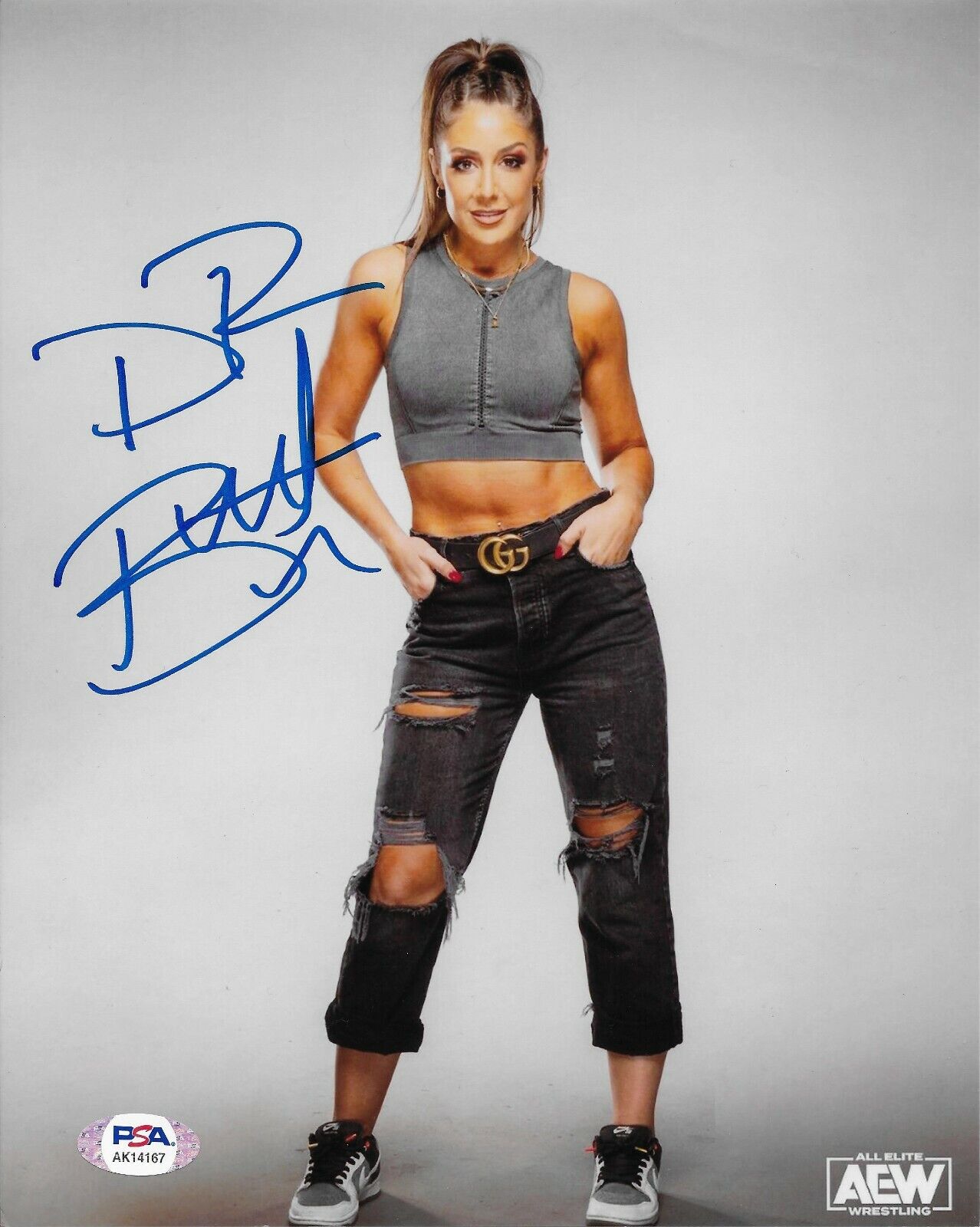 Dr Britt Baker DMD AEW Signed Autograph 8x10 Photo Poster painting w/ PSA COA