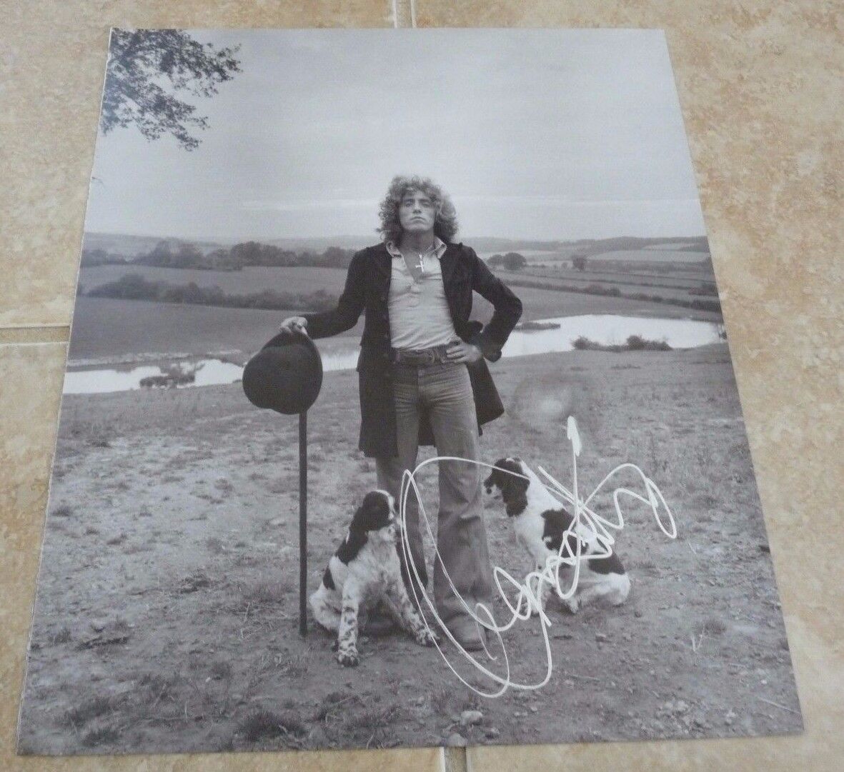 The Who Roger Daltrey Signed Autograph10x12 Book Photo Poster painting Beckett Certified READ F1