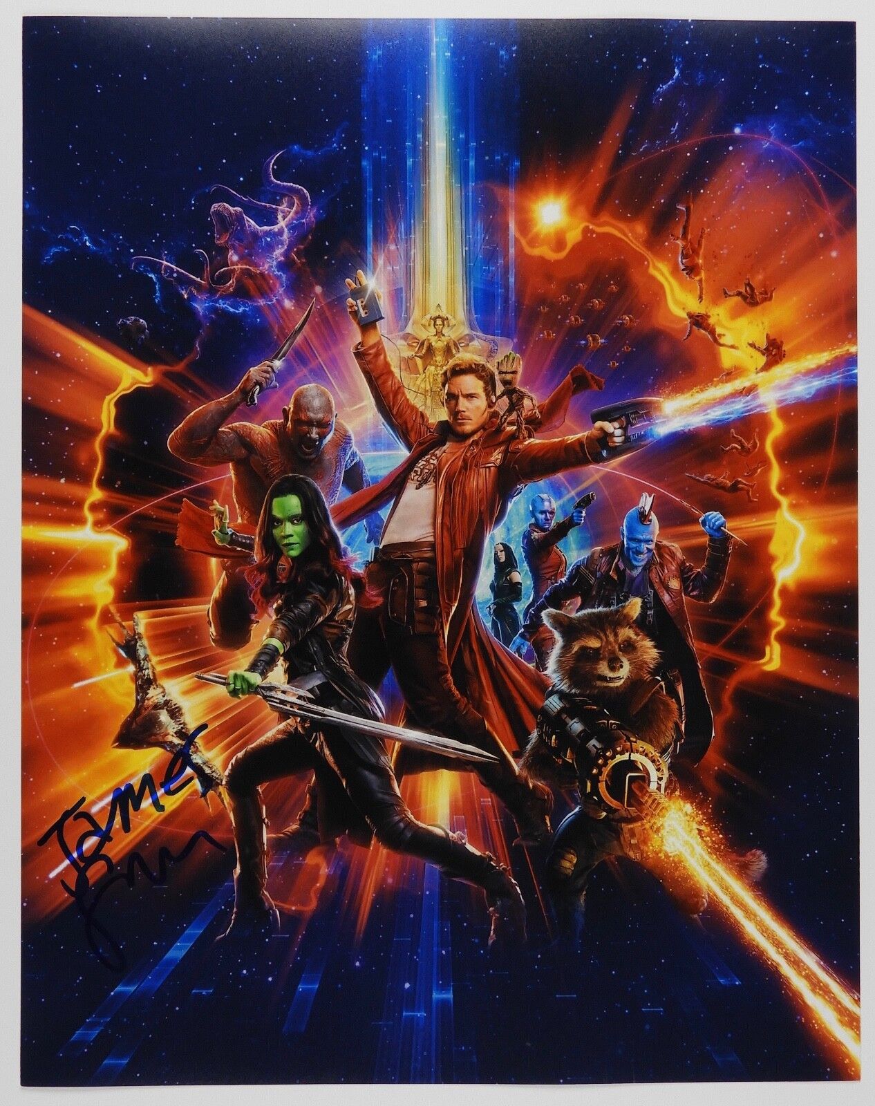 Guardians of the Galaxy James Gunn Signed Autograph JSA 11 x 14 Photo Poster painting