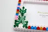 Flowerbed DIY Building Block Photo Frame Kit,Creative Handmade Assembled Photo Frame Handmade Craft Gift Home Tabletop Display Decor
