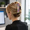Crystal Flowers DIY Diamond Painting Claw Clips for Adults Beginners Diamond Art Western Hair Clips Anti-Slip Design for Women Long Short Hairstyle Jewelry Supplies