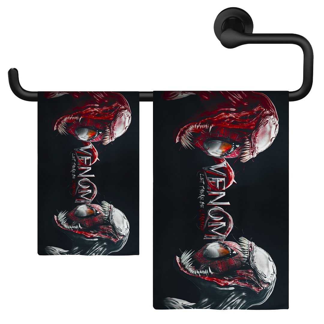 Venom Let There Be Carnage Towel Lightweight Absorbent Facial Towel