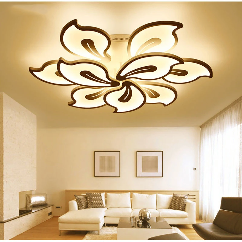 White&Black Finished Modern Led Ceiling Light For Living Room Bedroom ...