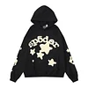Unisex Young Thug Spider 555 Stars Letter Printed Thicken Hoodie 