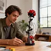 Gothic Floral Flower Model Set Eye-Catching Table Centerpiece Horror Skeleton Bouquet Building Set for Adults Kids Holiday Birthday Gift (Skull Hand Rose)
