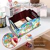 5D DIY Diamond Painting Art Decorative Storage Box Wood Storage Clutch (Gnome)