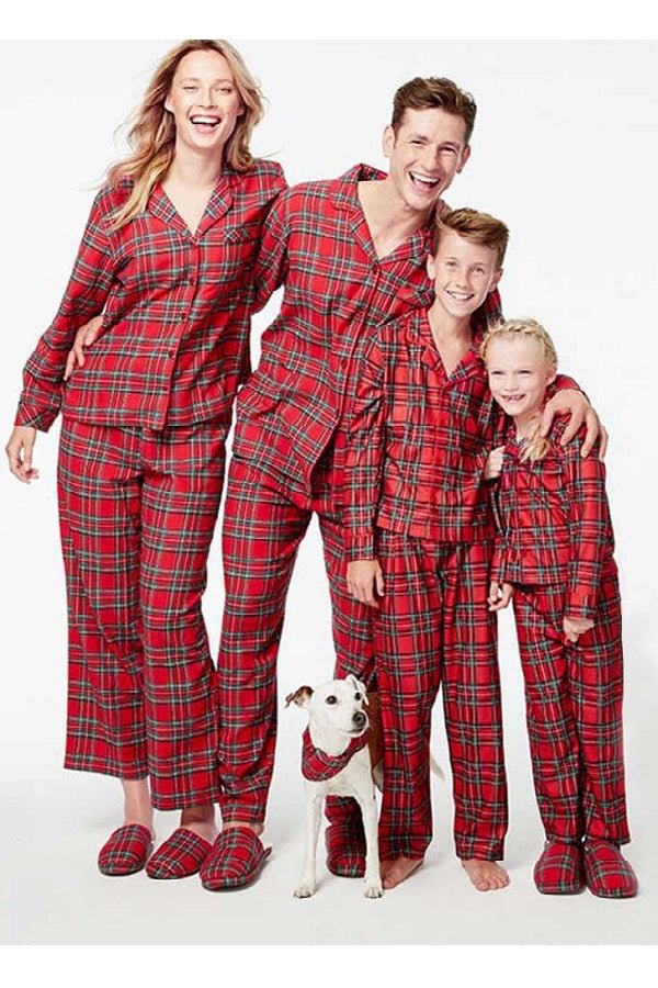 Matching Family Christmas Pajama Sets Loungewear for Adult Kids-elleschic