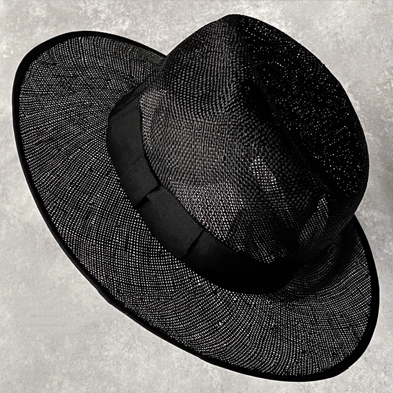 Men's Natural Grass Hand-Woven Light Breathable Straw Hat