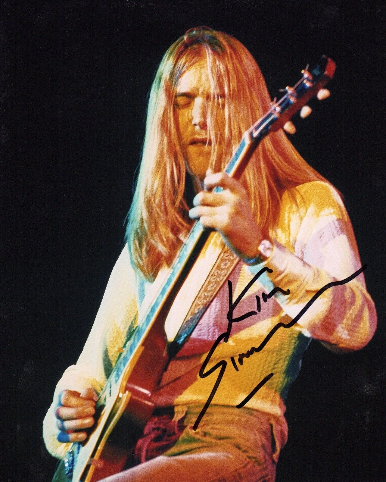 GFA Savoy Brown Guitarist * KIM SIMMONDS * Signed 8x10 Photo Poster painting PROOF K2 COA