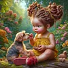 uk.everydayedeals (Limited Stock)Diamond Painting - Full Round - Girl&Dog
