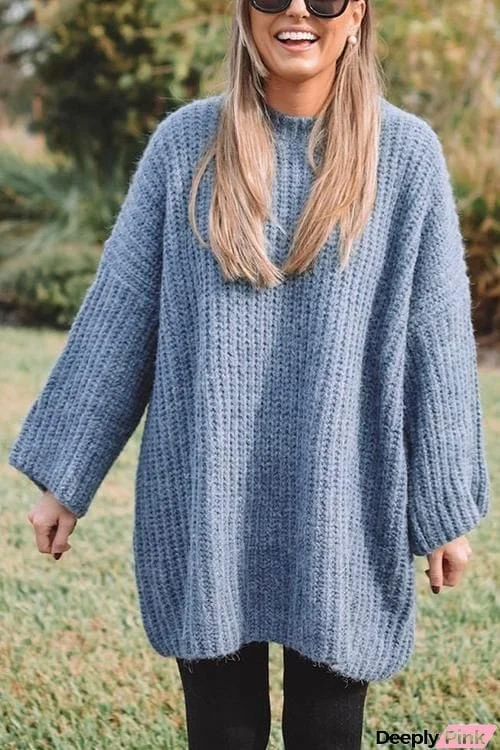 Lazy O Neck Loose Sweater