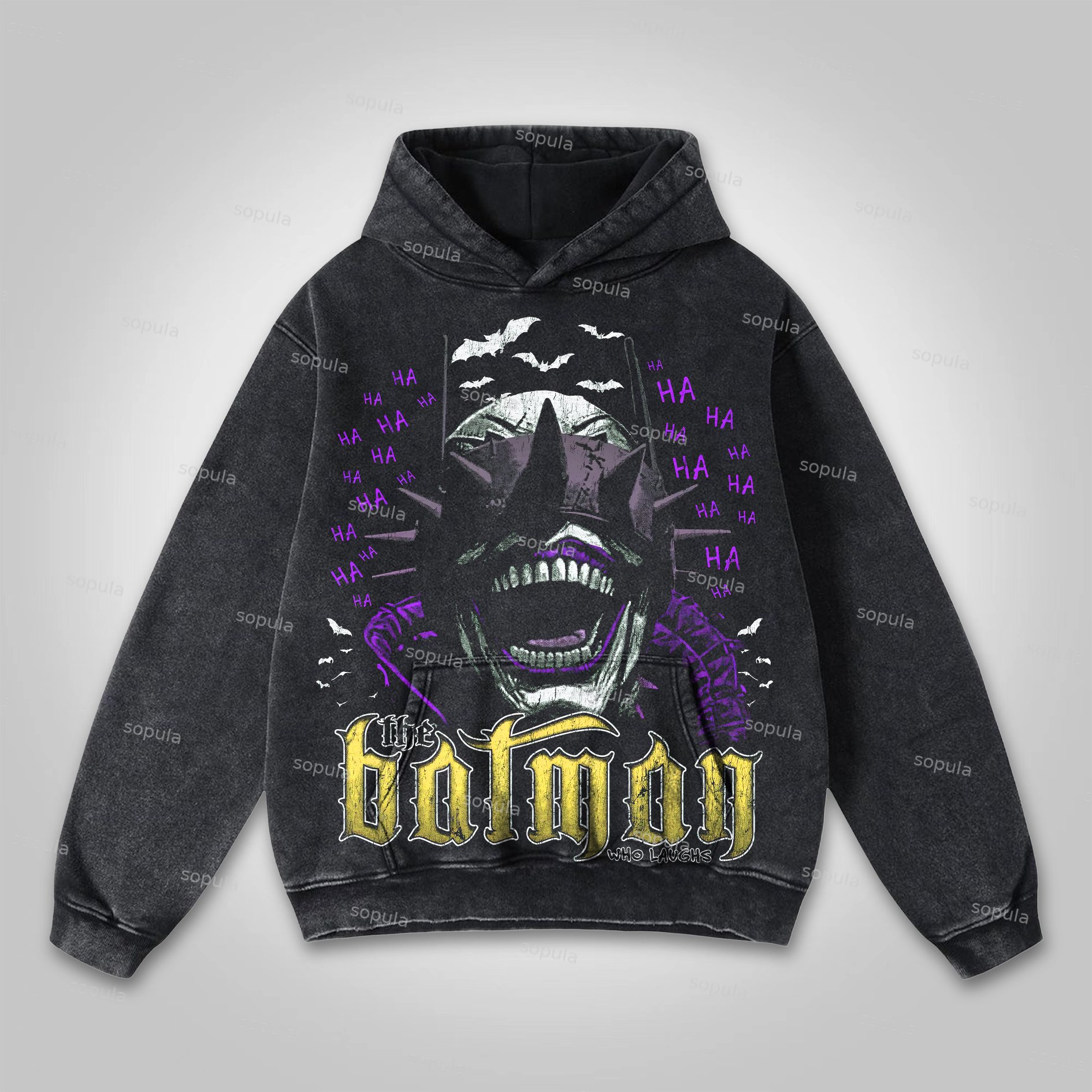 Sopula The Batman Who Laughs Washed Hoodie - SOPULA