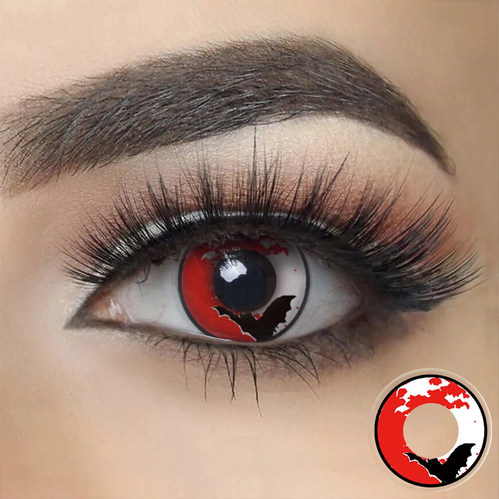 Blood Bat Halloween Cosplay Contacts
