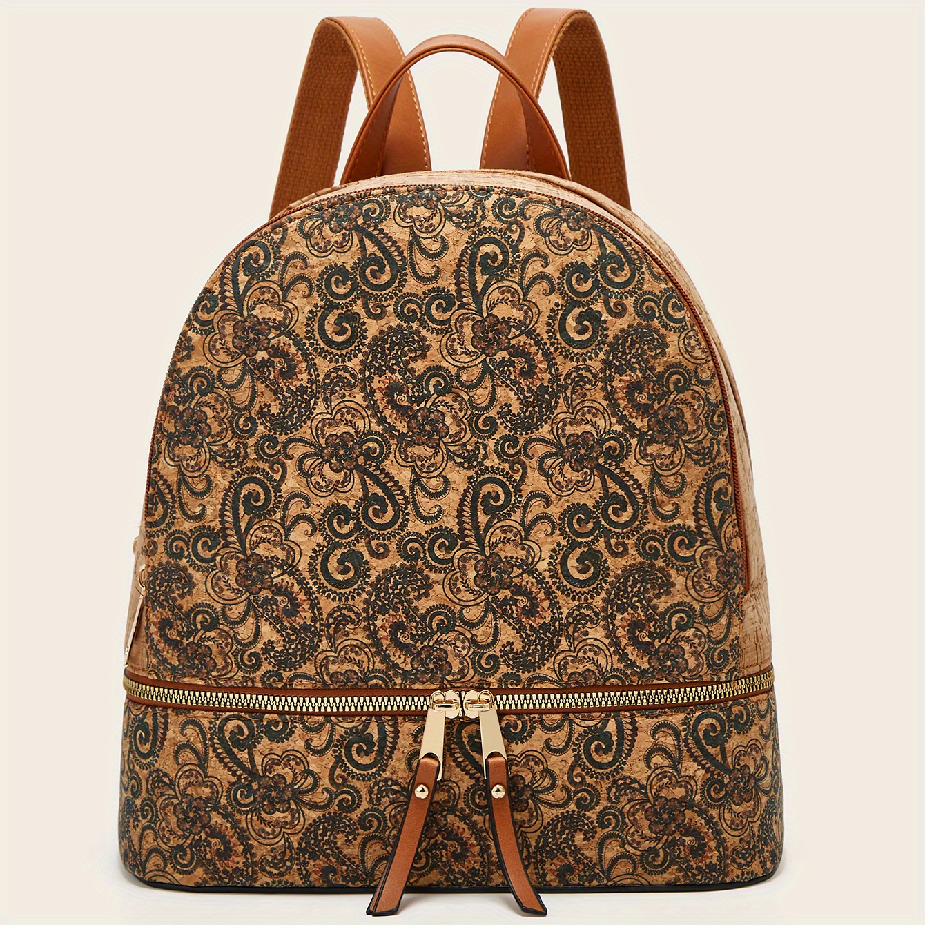 Creative Printed Backpack Travel Bag For Women With Large Capacity