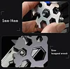 3PCS18-in-1 Snowflake keychain Multi-Tool Screwdriver, Stainless Steel Die Casting 18-1 Multitool Snow Tool 