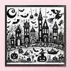 Halloween House-11CT Stamped Cross Stitch 50*50cm/19.69*19.69in