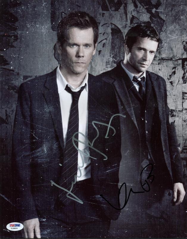 Kevin Bacon & James Purefoy The Follwing Signed 11X14 Photo Poster painting PSA/DNA #Y18804